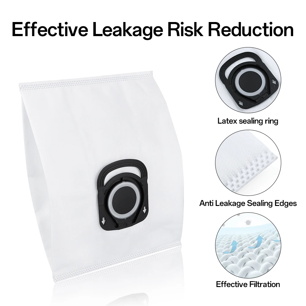 استبدال أكياس الغبار لروينتا النظافة + ZR200520 ZR200540 ZR200720 ZR200920 قوة الصمت سلسلة حقيبة فارغة الملحقات