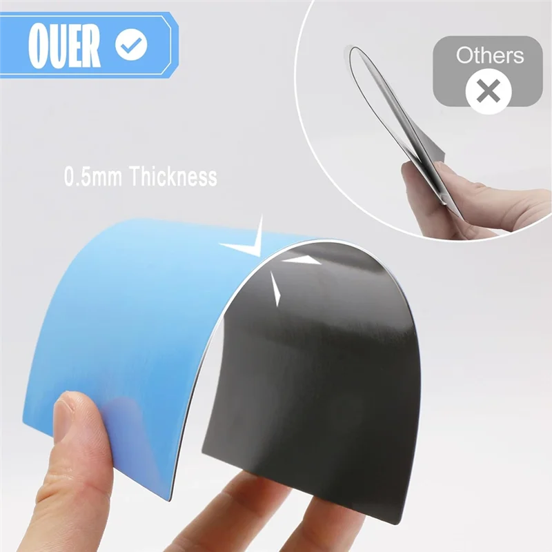 SR-Thickened 8 Pak Pita Kertas Magnetik Terkunci dan Stiker Label untuk Stempel Penyimpanan Mati Pembuatan Kartu Penyimpanan Pemotongan Mati