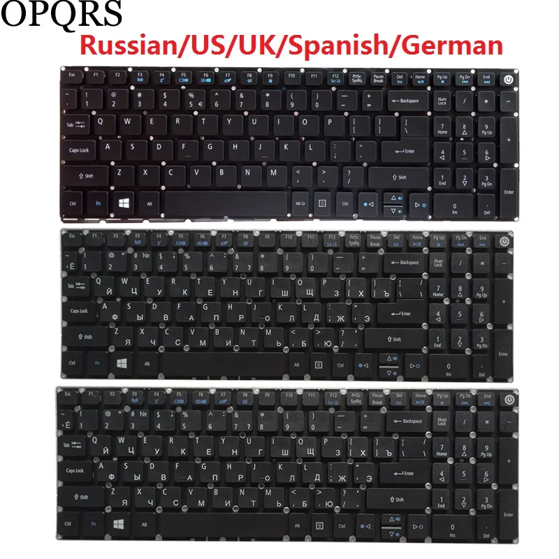 for Acer E5-522 E5-522G E5-522T E5-532 E5-532T E5-532G E5-752G E5-752 Russian/US/UK/Spanish/Latin/German/Italian laptop keyboard