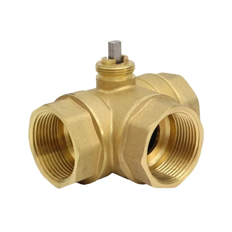 Brass electric ball valve three wire two control electric actuator three-way/two-way DN15 DN20 DN25 DN32 DN40 without actuator