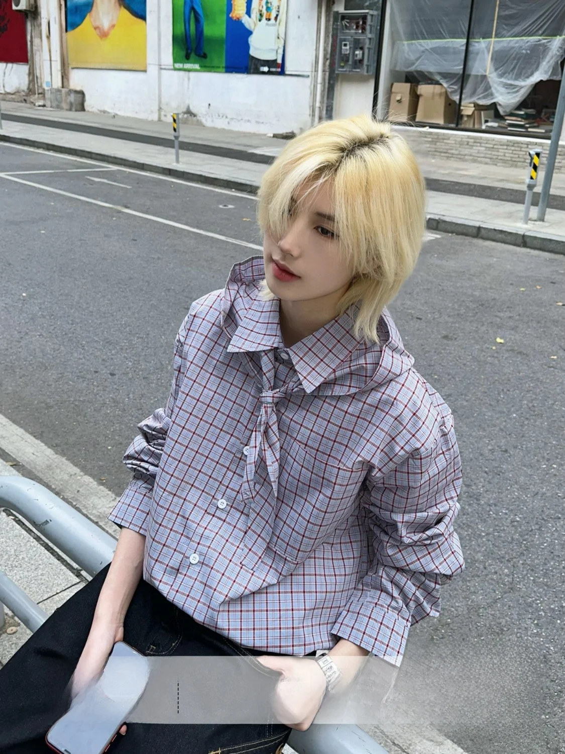 

Ja1 Vintage Plaid Shirt with Detachable Cap Long Sleeve Loose Fit Cotton Spring Autumn Unisex Classic Style Clothing