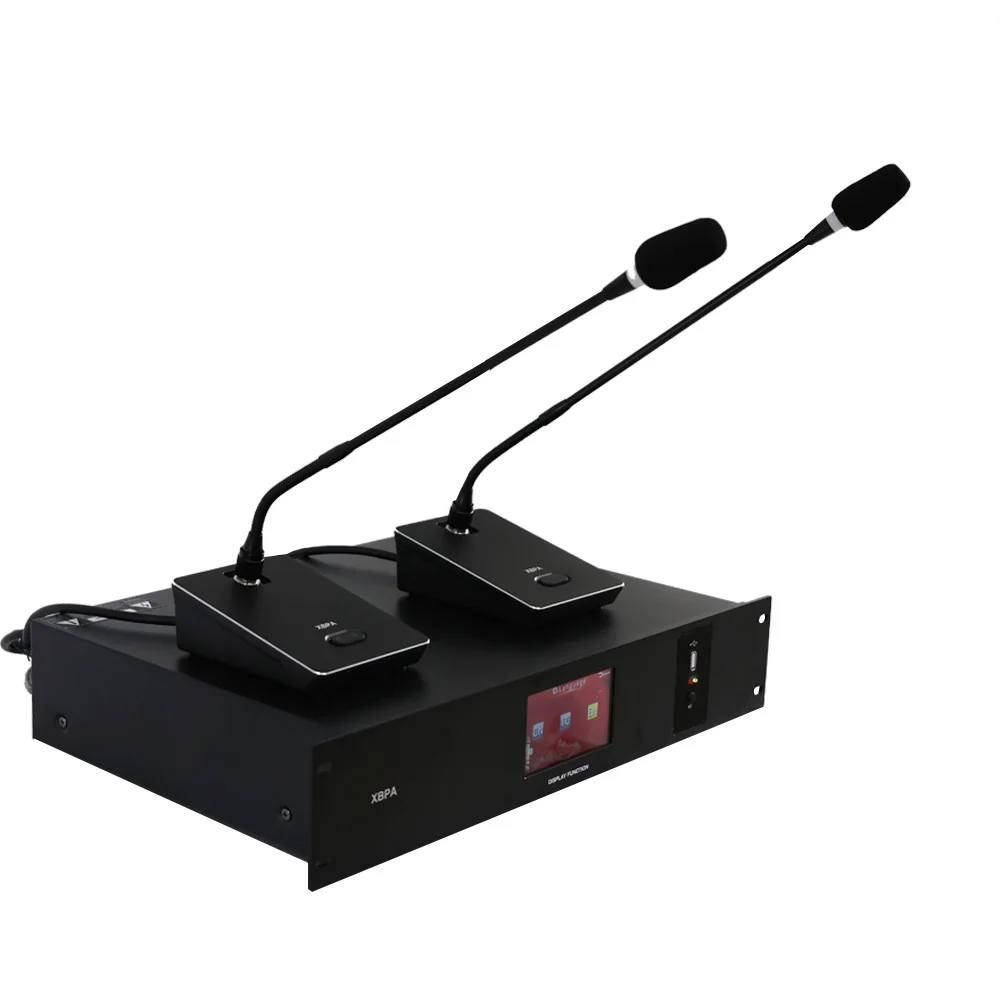 Full set of digital conference system microphone conference system host power amplifier speaker products