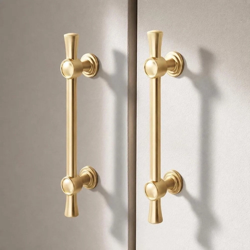 Elegant Cabinet Knobs French Style Solid Zinc Alloy Door Handles Silver Gold Finish Drawer Pulls