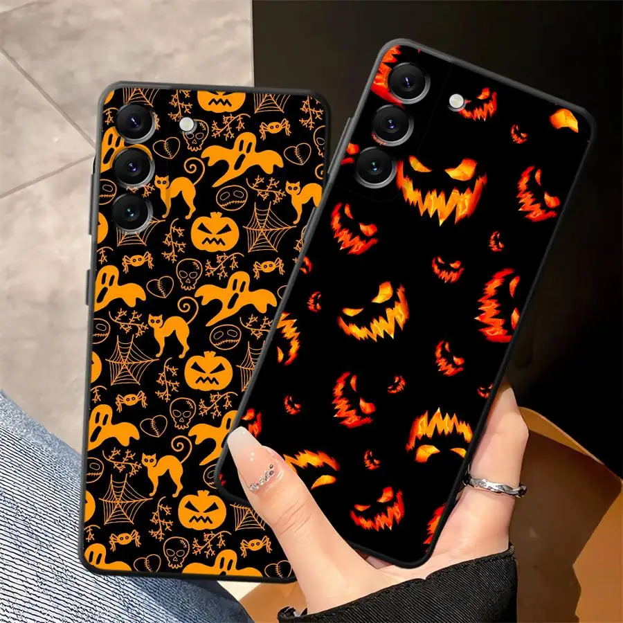 เคสโทรศัพท์ลายมอนสเตอร์ฮาโลวีนแบบนิ่มสำหรับ Samsung Galaxy A06 Note 20 Ultra 9 10 A30 A40 A03 A05 A07 A50 A70 A01 A02 A04