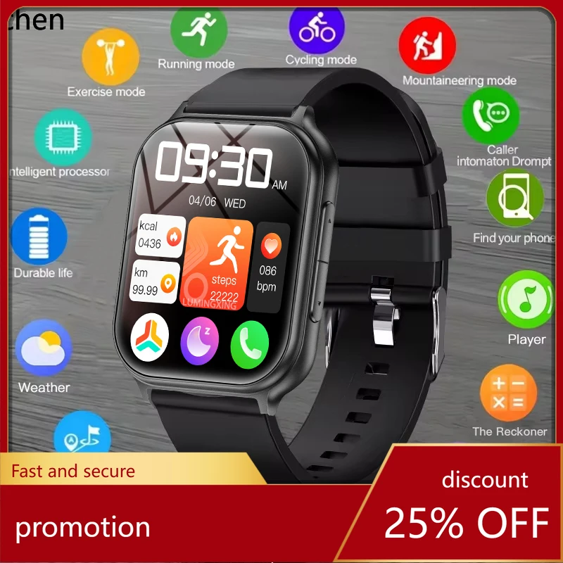 

YFY smart watch for men and women outdoor sports fitness heart rate bluetooth call waterproof smart watch