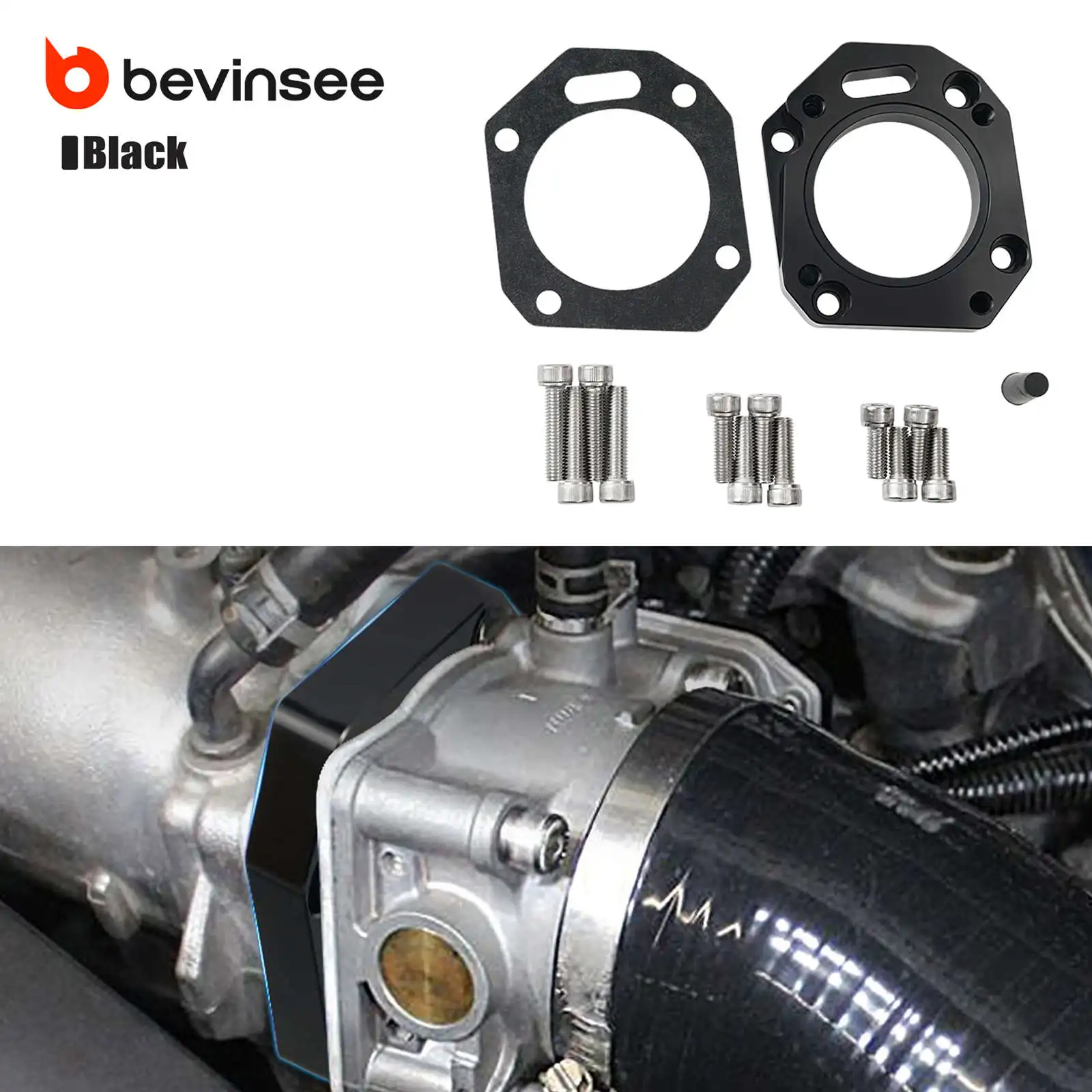 

RBC / RRC Dual Throttle Body Adapter (62/70mm, both sizes), for Honda K20 K24 K20Z1 K20A1 K20A2 K24A K20A3