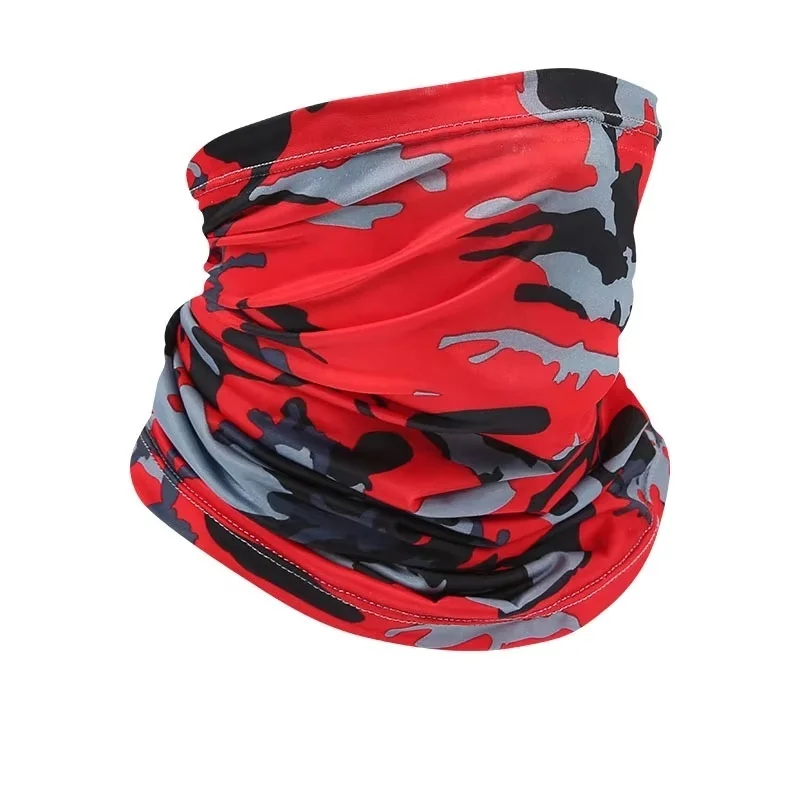 Summer Cooling Neck Tube Scarf Bandana - Lightweight Stretchy Face Cover With Ear Loops UV Protection for Outdoor Sports Cycling