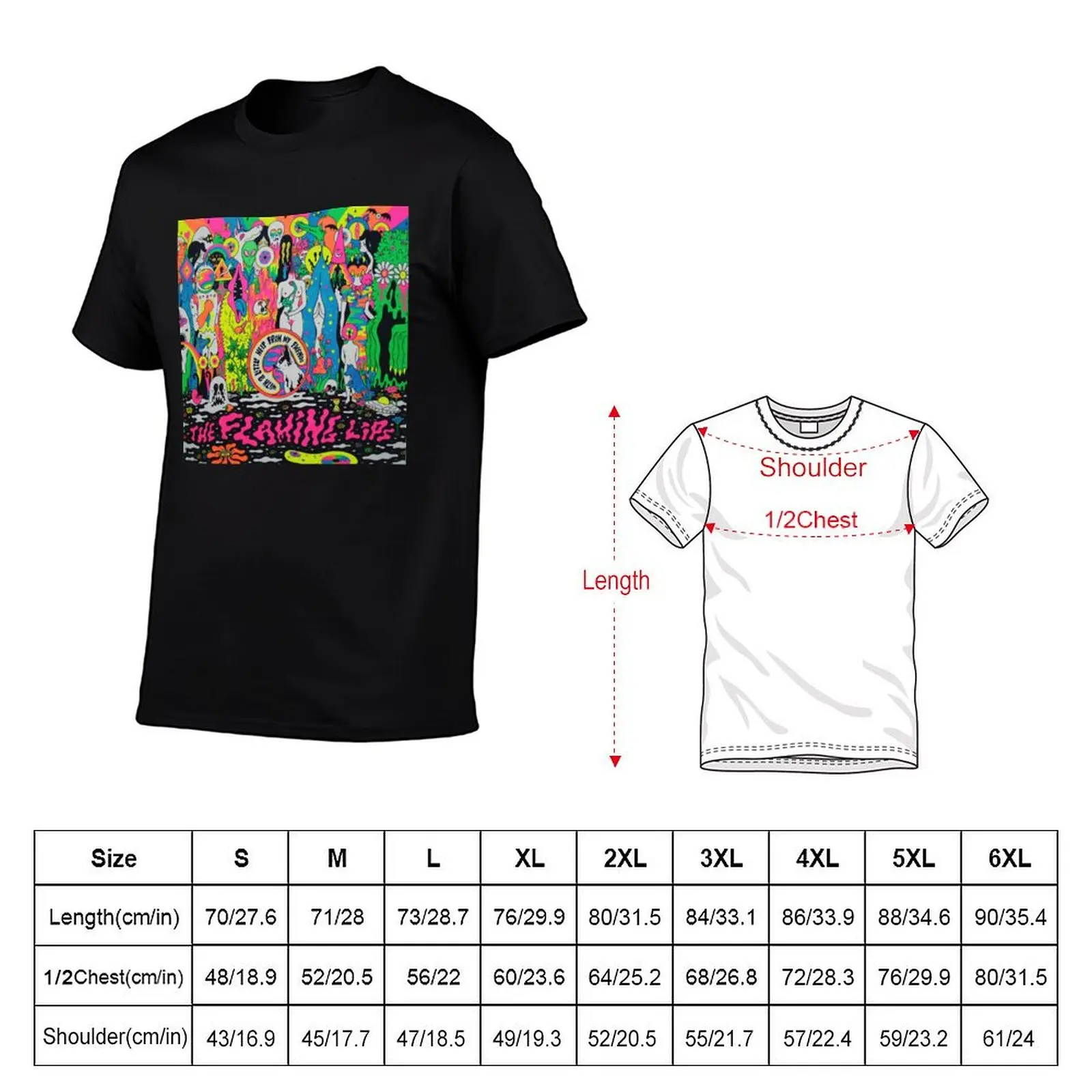 Flaming Lips T-Shirt Work Utility Short Sleeve Shirt