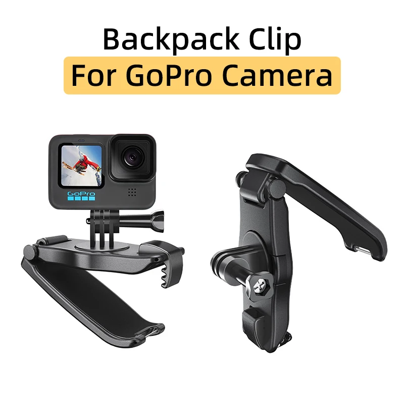 For DJI Action5Pro/4/3 GoPro 13/12/11 Insta360 Acepro Camera Backpack Clip First-person Perspective Shooting Bracket Accessories