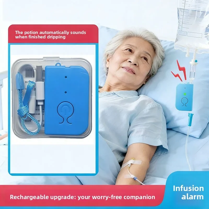 5Pcs USB Rechargeable Infusion Alarm, Portable IV Drip Safety Reminder for Home & Hospital Care