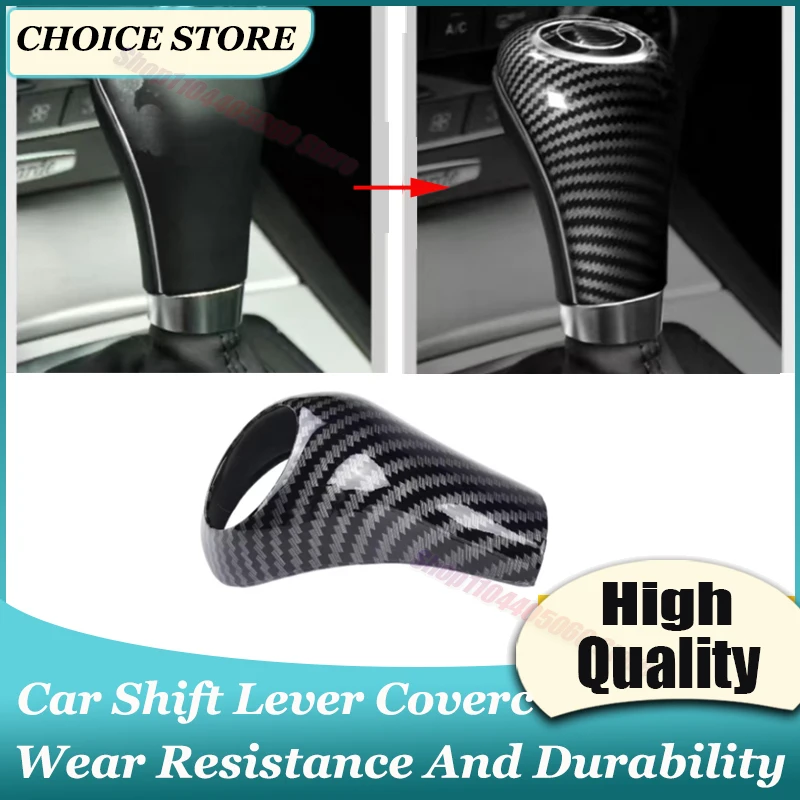 Car Gear Shift Handle Sleeve Cover Trim Stripe For Mercedes-Benz W169 W211 W212 W203 W204 X204 C219 W218 Accessories
