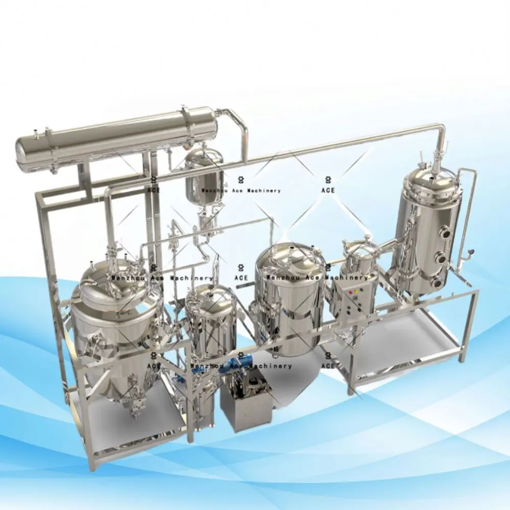 Linea di produzione di cactus per vasi di estrazione di liquidi solidi in acciaio inossidabile SS316L 500L