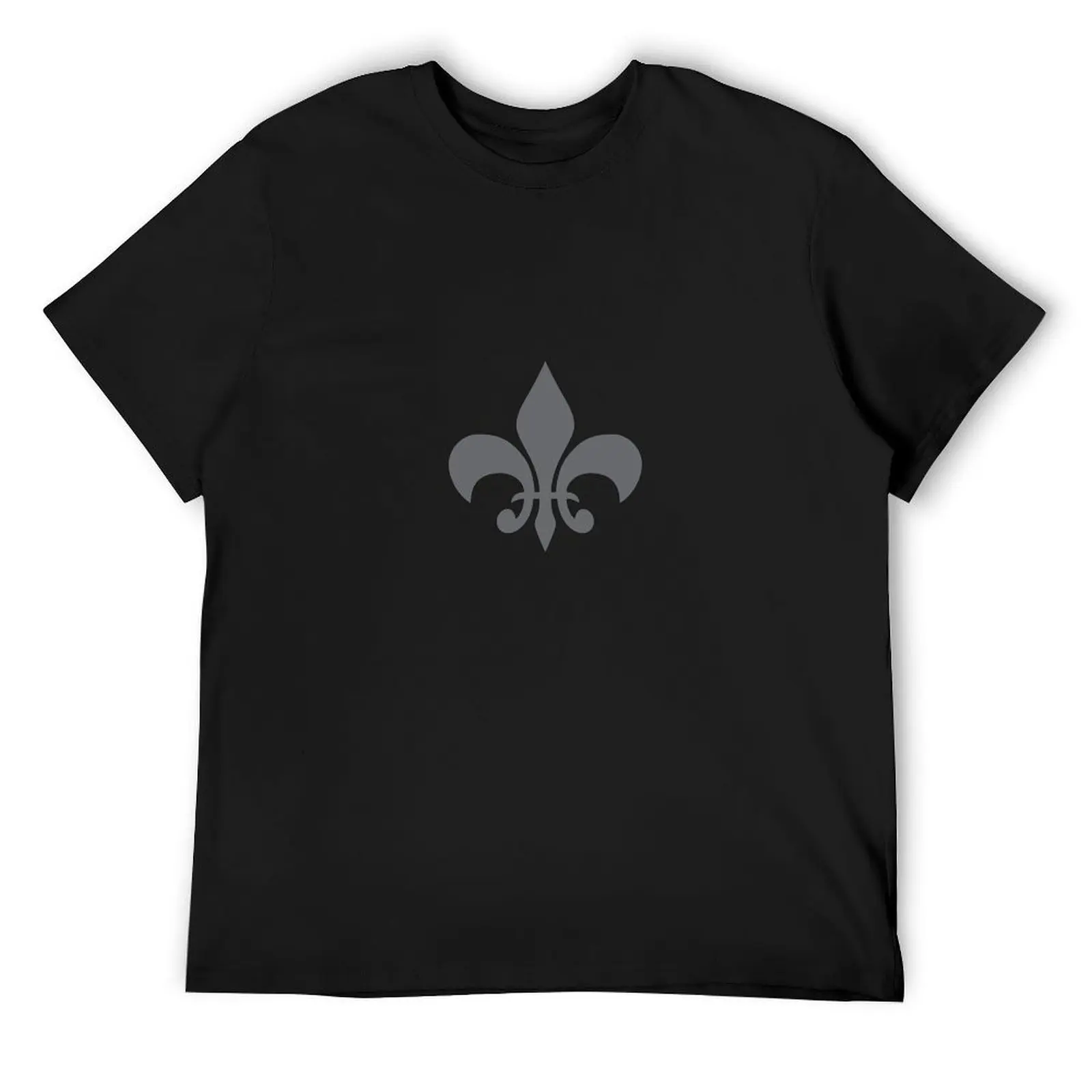 

French Lily T-Shirt blue archive topping quick-drying men tshirt