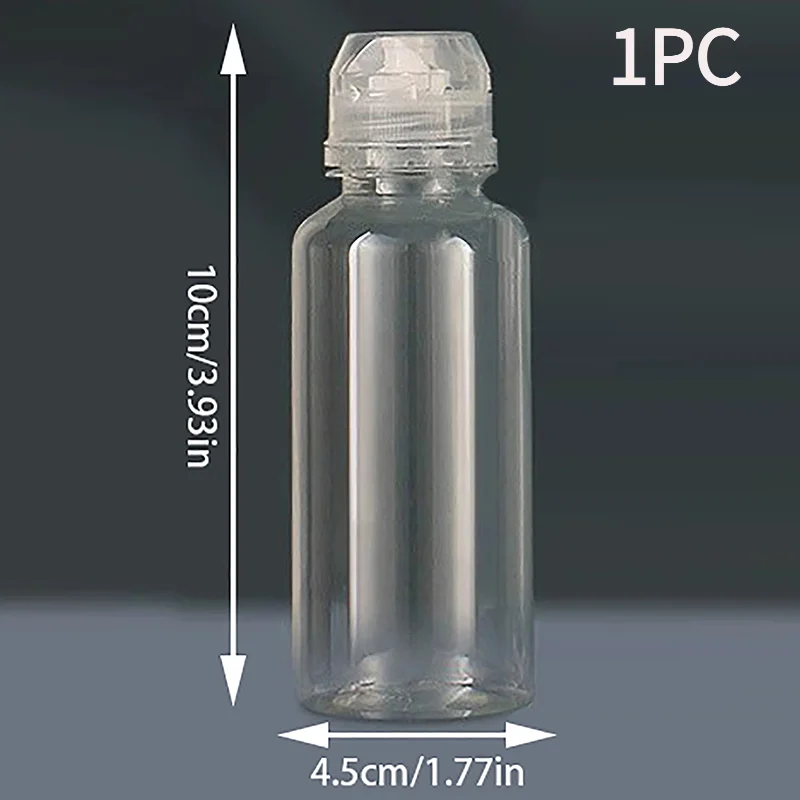 1PC 95ml Transparent Non-Drip Honey Dispenser Honey Squeeze Bottle Vinegar Oil Syrup Bottle Pot Dispenser Kitchen Tool. view 2
