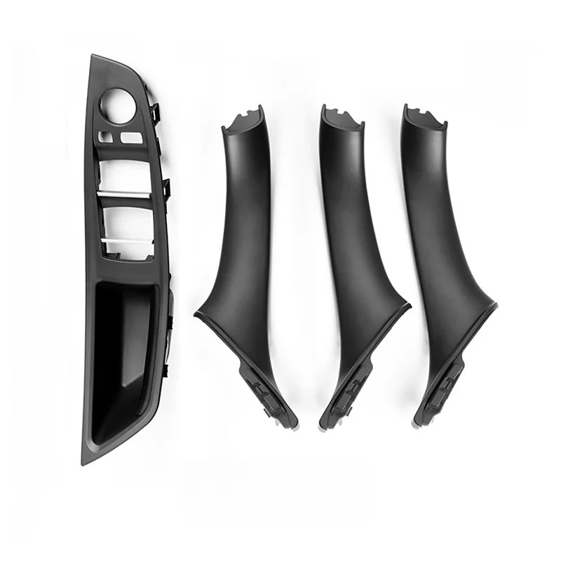 

Внутренний дверной подлокотник, ручка, панель, набор накладок для BMW 5-й серии, четырехдверная внутренняя дверная ручка, отделка, внутренние детали