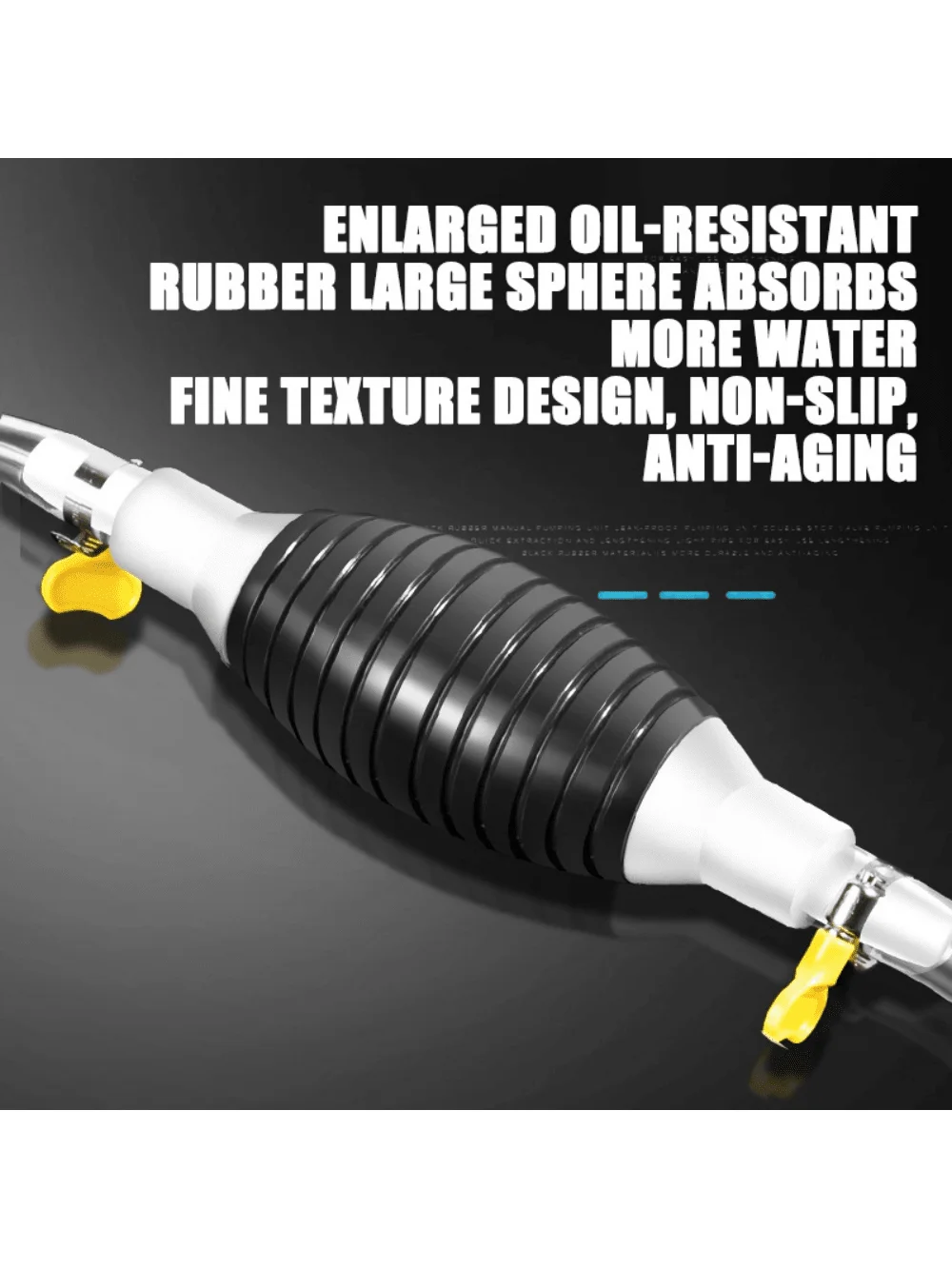 Efficient Manual Fuel Transfer  - Portable Hand Priming Tool For Gas,, Oil, And Water