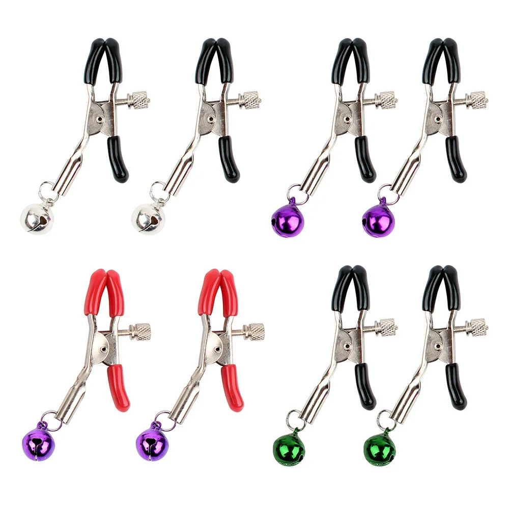 Bdsm Bondage Sex Toys of Couples Erotic Women Adjustable Nipple Breast Clamps with Bell for Adults Masturbation Sexy Products