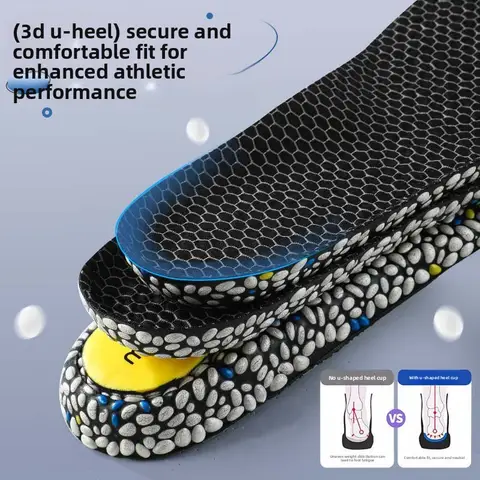 Insole sports comfortable running basketball badminton leisure 3A grade bacteriostatic deodorant breathable sweat absorption