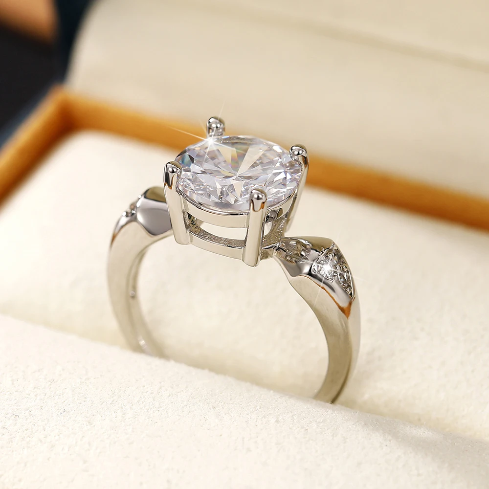 60-Piece Wholesale Lot Women's Clear Cubic Zirconia Fashion Rings - Silver Plated Metal Alloy - Bulk Jewelry Lot