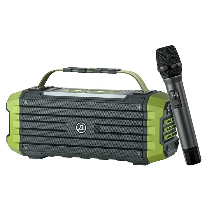 Portable Wireless Speaker With Microphone Bt Outdoor Phone Computer Wireless Karaoke KTV Speaker