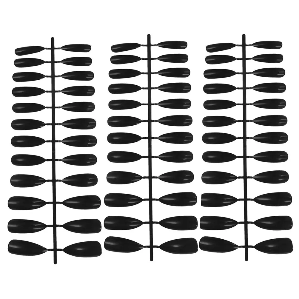 

72 Pcs False Nails Artificial Fake Nail Patch Glitter Abs Long Delicate Party Women Nail Art Safe Durable Halloween Events