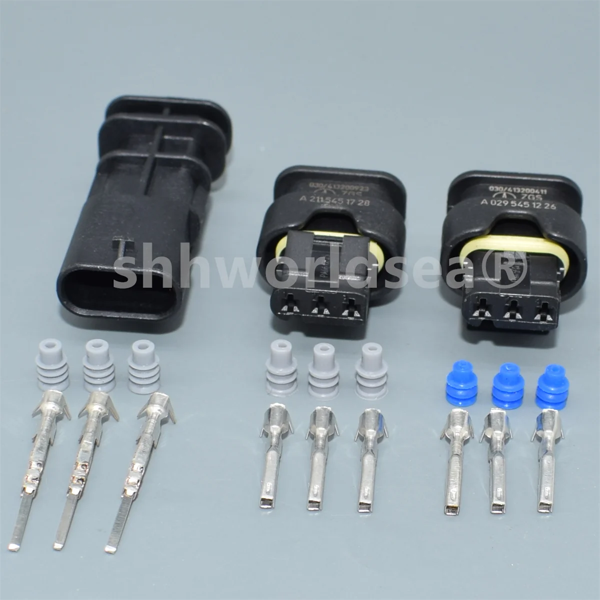 shhworldsea  3pin 1.2mm electrical automotive plug connetor 3C0973203 for VW 3C0 973 203 872-858-541  7615490-03