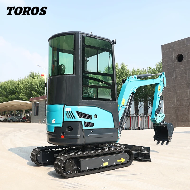 1.8 Ton 2ton Aanpasbare Mini-Graafmachine Multifunctionele Draagbare Mini Escavadeira Hydraulische Crawler Kleine Graafmachine Bagger