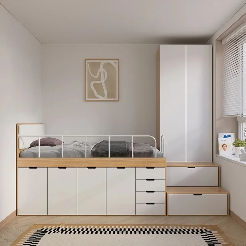 Halfhoge bedgarderobe