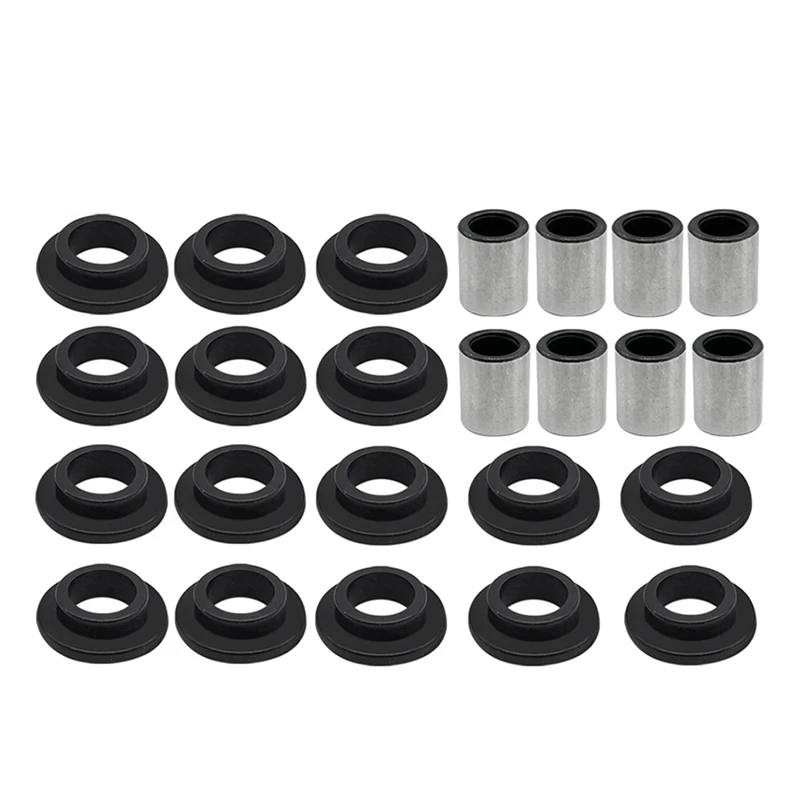 Front And Rear Shock Absorber Bushing 16Pcs Bearing Sleeve 8Pcs Kit For Arctic Cat 250 300 375 400 500 650 700 Bearca