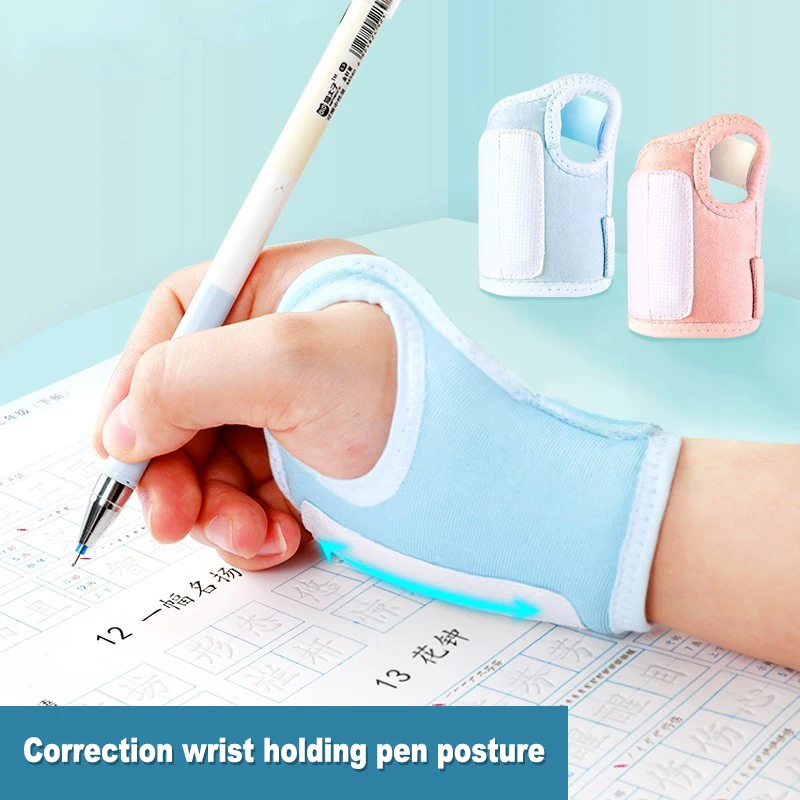 Anti-hook Wrist Corrector Holding Pen Posture Correction Primary School Children Beginners Writing Corrector Arm Wrist Gloves