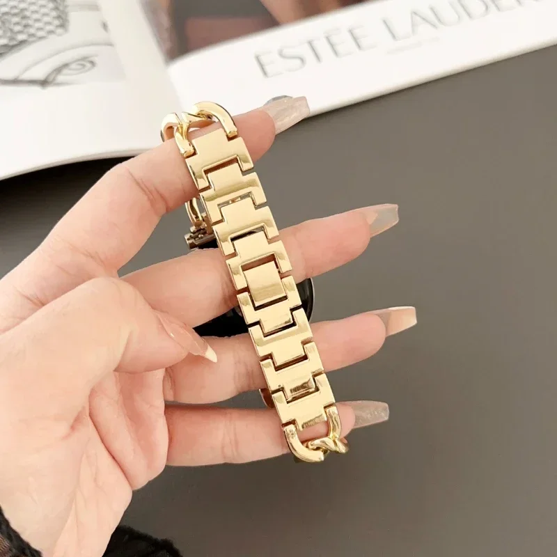 Металлический Ремешок Для Huawei Watch GT4 41 мм, браслет из нержавеющей стали для Samsung Galaxy Watch 6/5/4 44/40 мм, Garmin, 18 мм 20 мм 22 мм