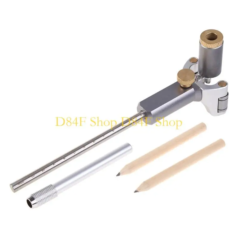 

D84F Woodworking Linear Dual-purpose Scriber Ruler Parallel Line Measuring Gauge