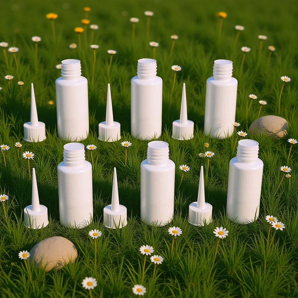 Bouteilles à presser de 50Ml, 6 pièces, bouteille en plastique rechargeable à bouche pointue pour la distribution d'huile de couture de beauté, adhésif polyvalent