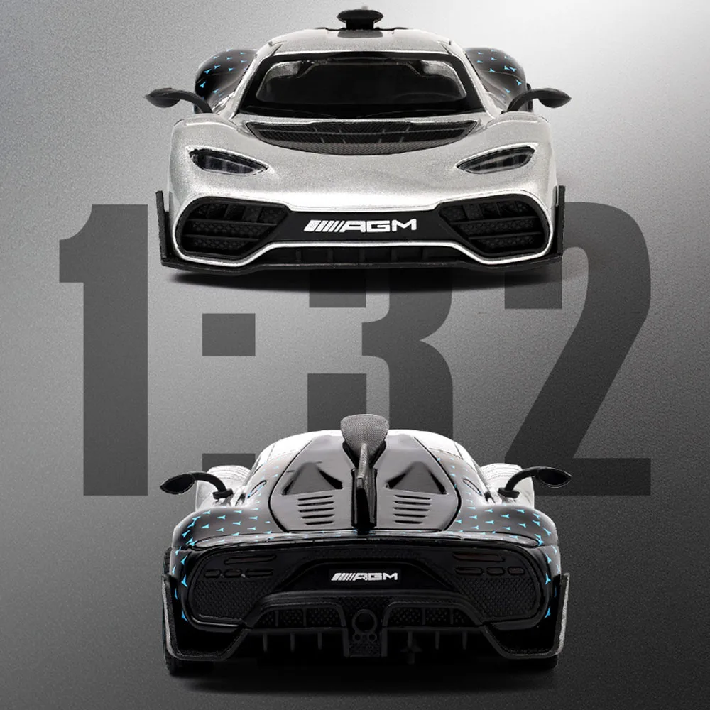 

1:32 ONE 300SL Classic Car Model Toy Doors Opened Alloy Body Exquisite Interior Vehicle Music Light Models Presents for Children