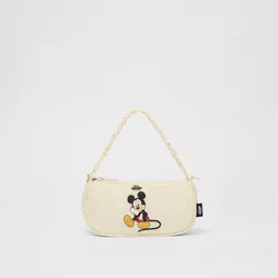 Bolso de mano informal de Mickey Mouse para niñas, Mini bolso de un solo hombro que combina con todo, bolso de mensajero de dibujos animados, Color sólido, Disney, verano, nueva tendencia