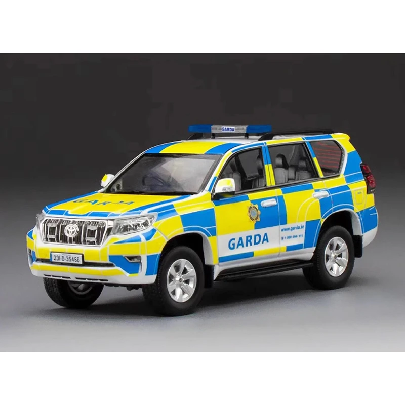 

Vitesse Diecast 1:43 Scale Land Cruiser Prado 2018 Police Alloy Simulation Car Model Collection Decoration Gift Static Display
