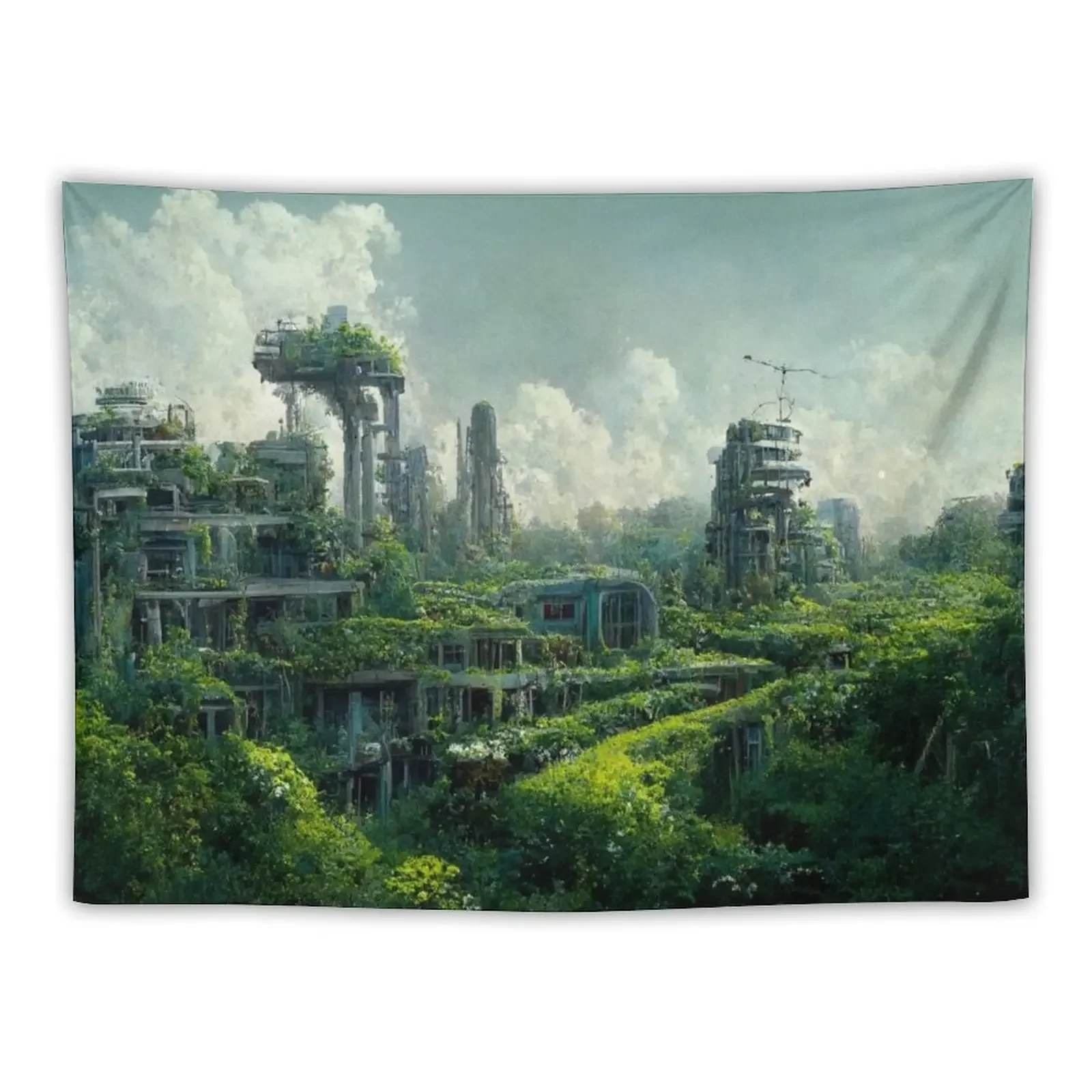 

Ruins of a Technologically Advanced Civilization Tapestry Home Decor Accessories Wall Decor Hanging Tapestry