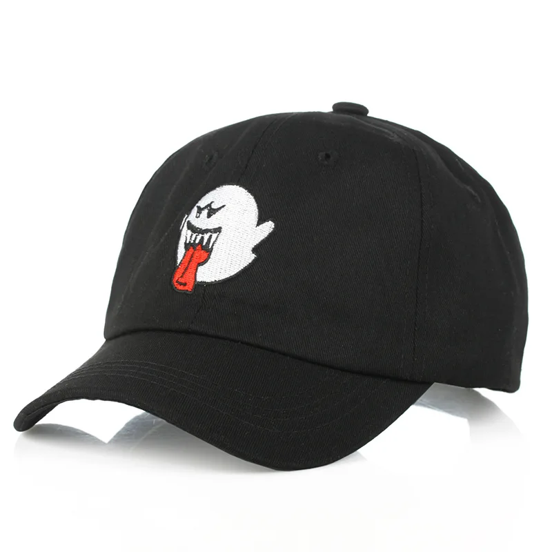 Men Grimace Embroidery Baseball Caps for Women Kpop Cotton Autumn SnapbackCap Male Halloween Funny Cotton Black Hip Hop Dad Hat