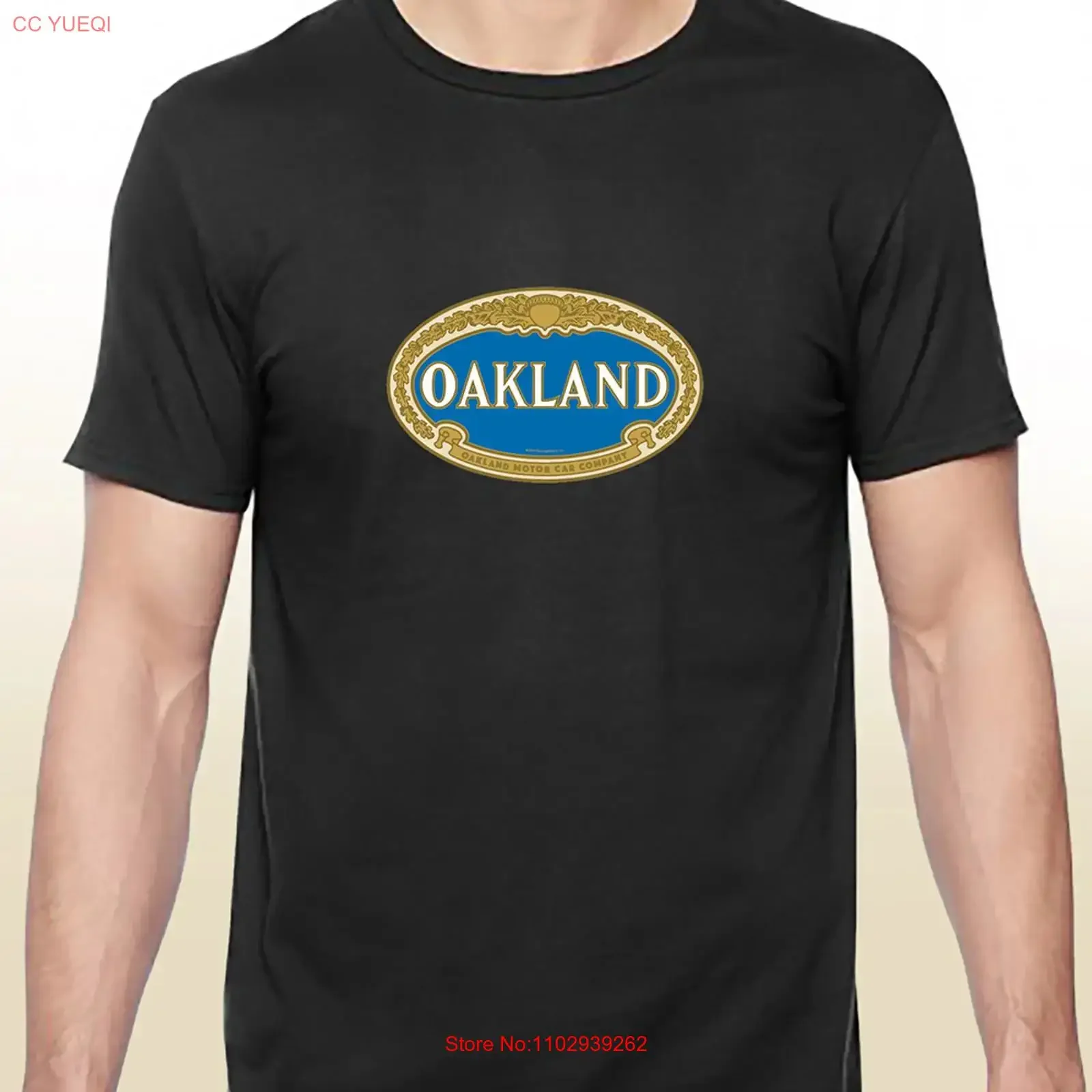Camiseta Oakland Motor Car vintage lavada cómoda versátil ligeramente transpirable streetwear moda Top para uso diario