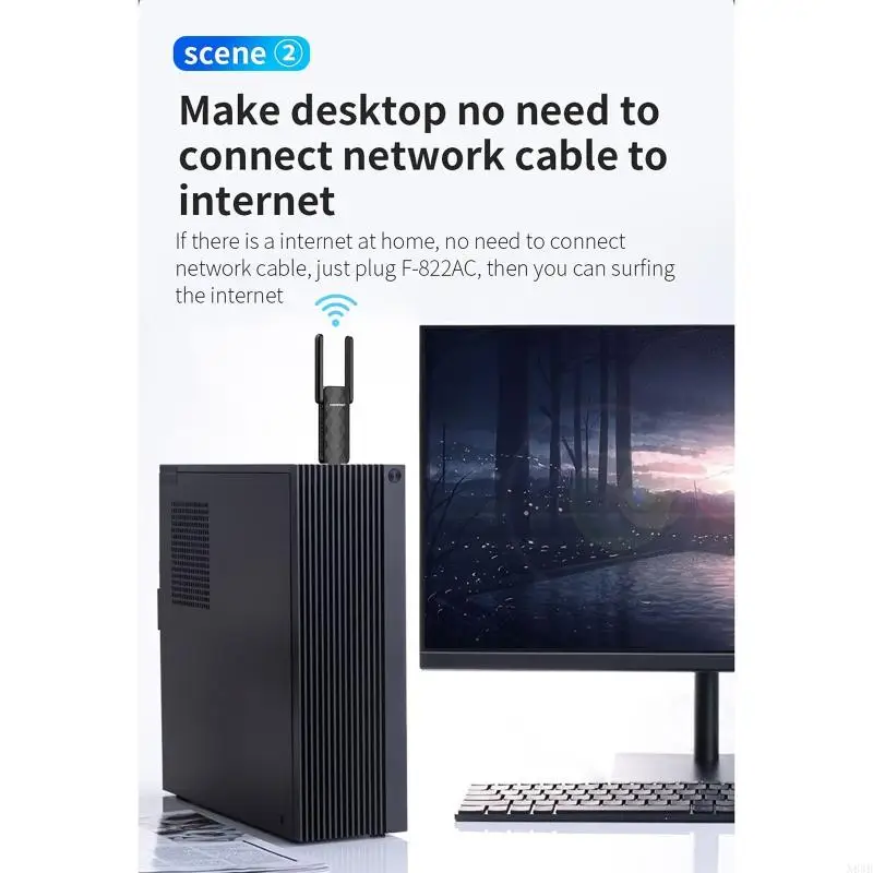 N84B CF-822AC Беспроводная сетевая карта настольная карта настольная компьютер встроенная адаптерная карта Wi-Fi 650 Мбит/с ГГц