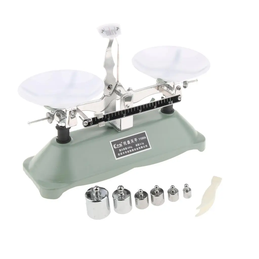 Mechanical Physics Table Balance Scale 200g Calibration Weight Set for School Lab Equipment Use
