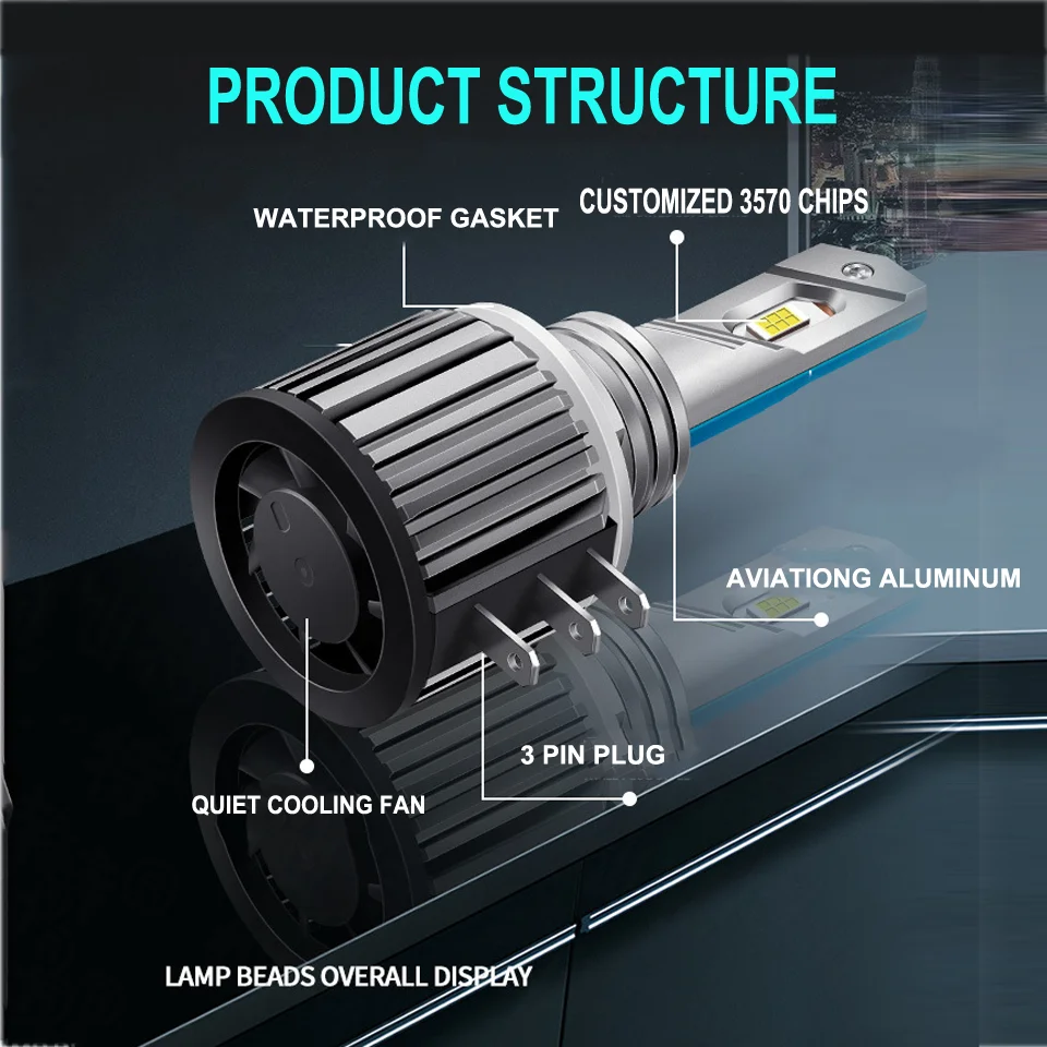 Phares LED haute puissance H15 360W, ampoules DRL 501, lumière latérale pour Land Rover Discovery Sport L550 2014 – 2021 2022 2023, 4 pièces