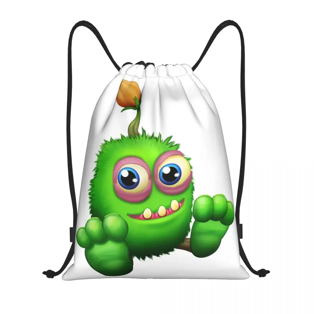 

Custom My Singing Monsters Drawstring Backpack Bags Men Women Lightweight Electronic Games Gym Sports Sackpack Sacks for Yoga