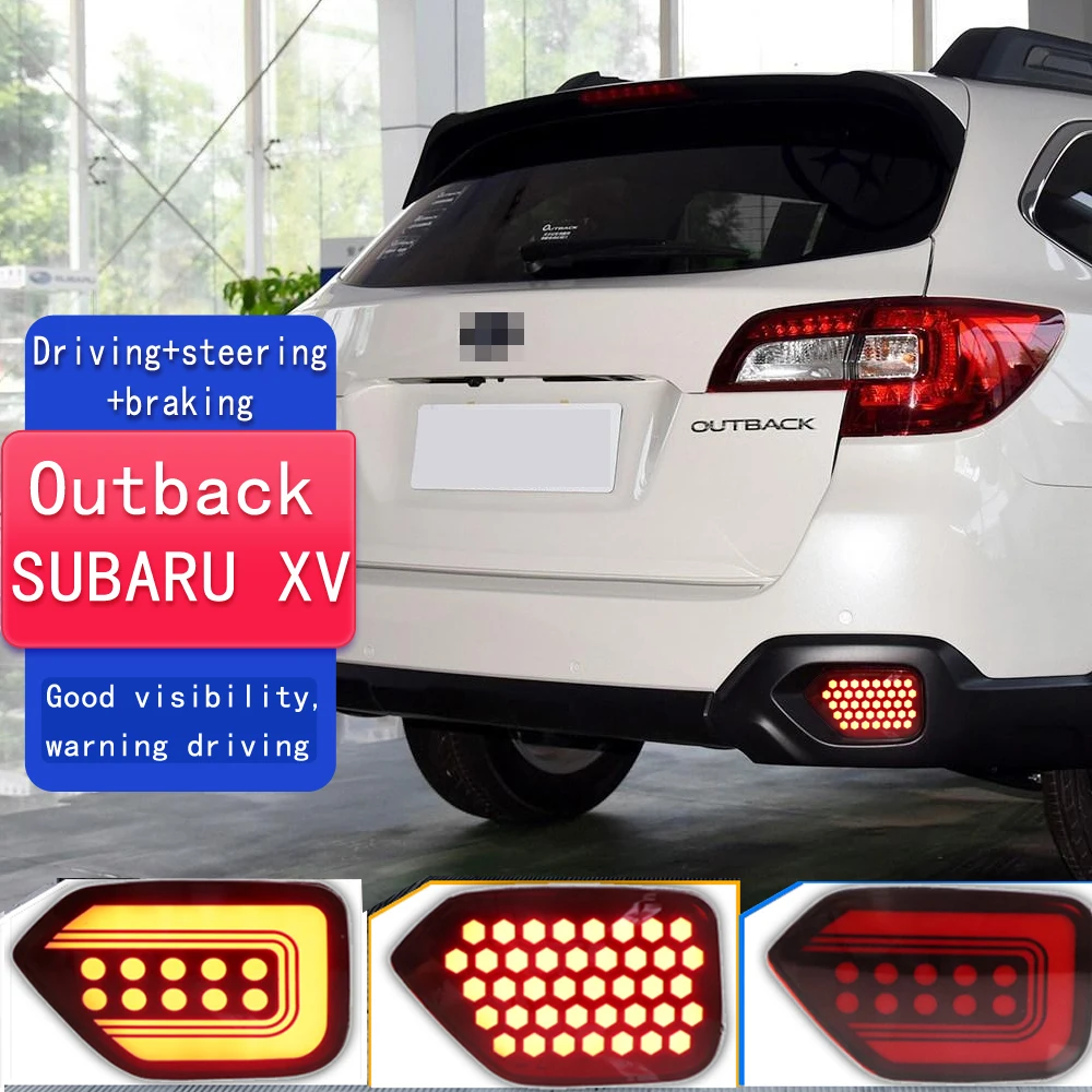 

Задний бампер для Subaru XV 2018 - 2023 Outback 2015-2020, задний тормоз, противотуманная лампа, отражатель, динамический сигнал поворота