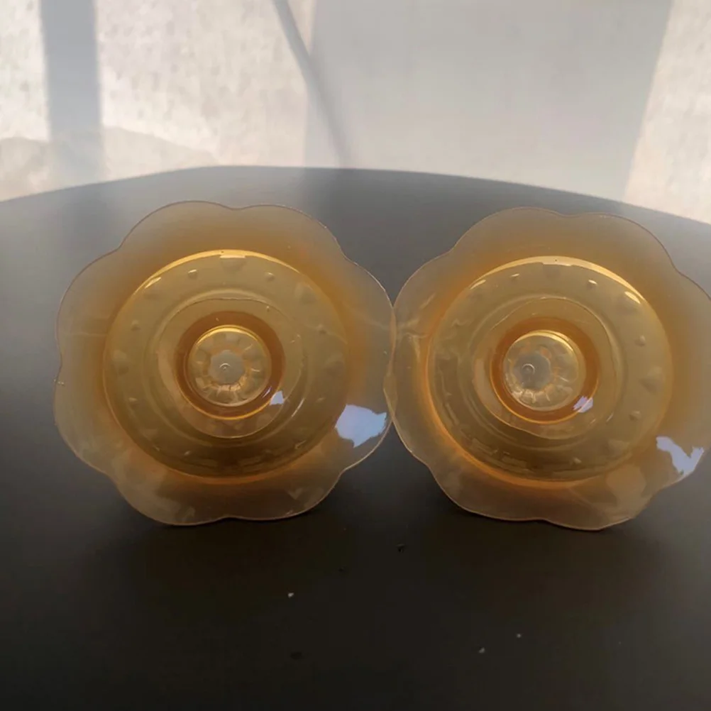 2 قطعة أكواب التمريض حليب الثدي جامع درع مانعة للتسرب منصات السيليكون للرضاعة الطبيعية قذائف الثدي المدخرات الحلمات المسطحة #3