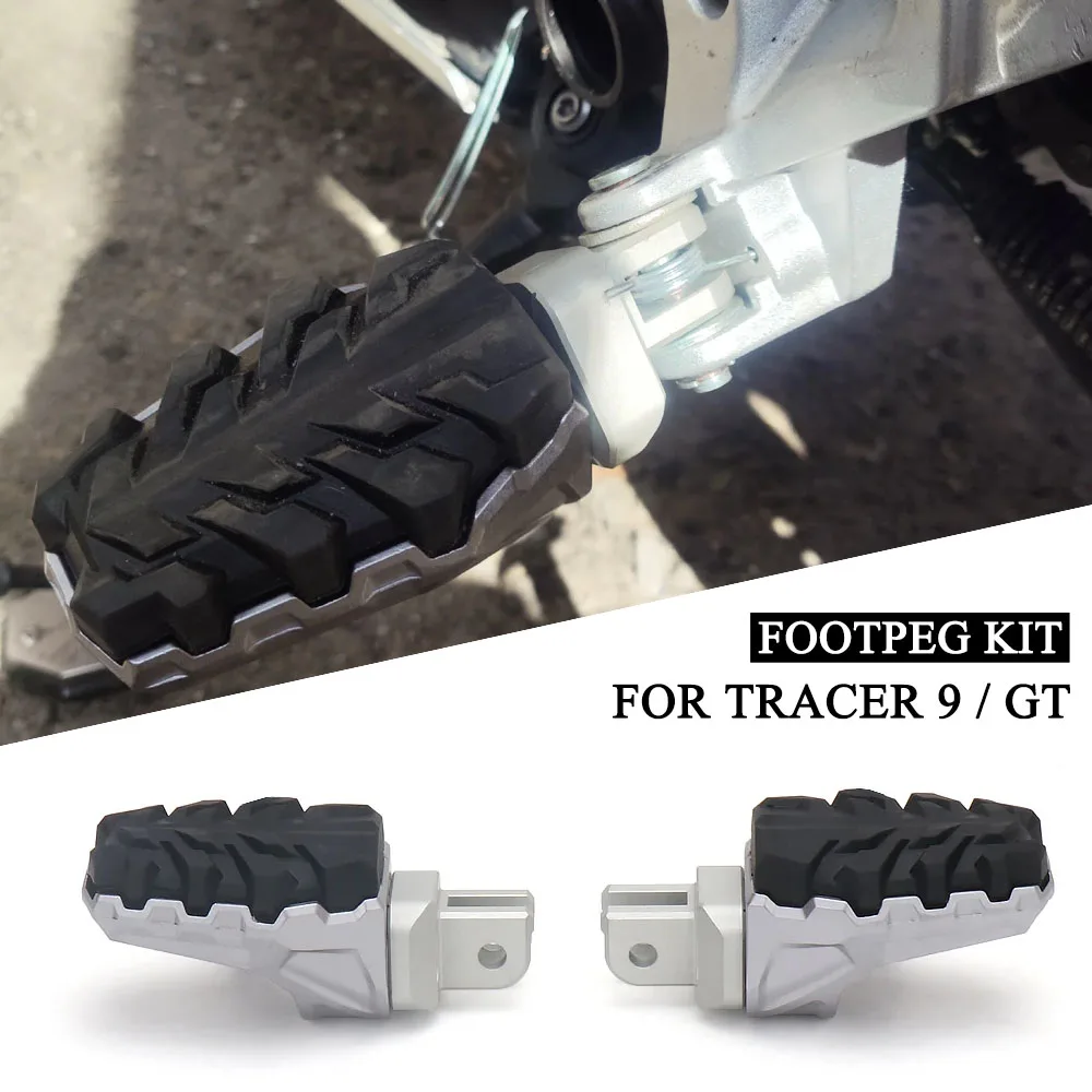 

New Motorcycle CNC Footpegs Foot Peg Rests Pedals For Yamaha Tracer 9 GT TRACER 900 Tracer9 2020 2021 2022 2023 2024