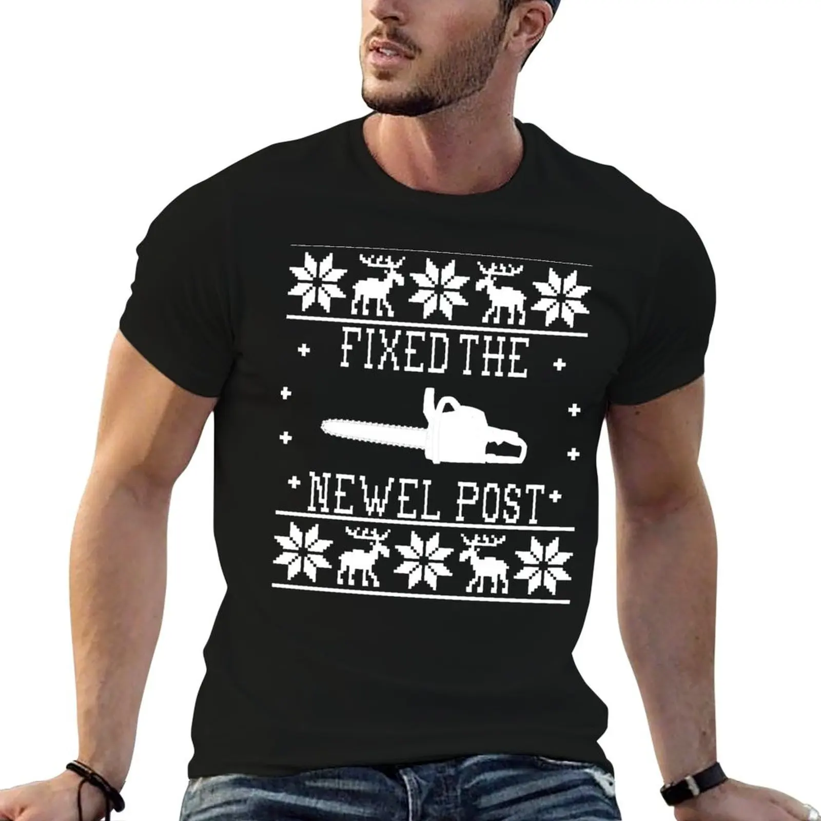 Футболка Fixed The Newel Post с модным принтом