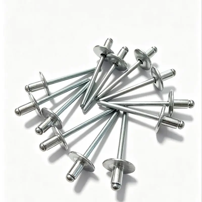 Pop Rivets Aluminum Large Flange Blind Rivets Dome Head Open End M3.2 M4 M4.8mm Auto Body Sheet Metal Rivets