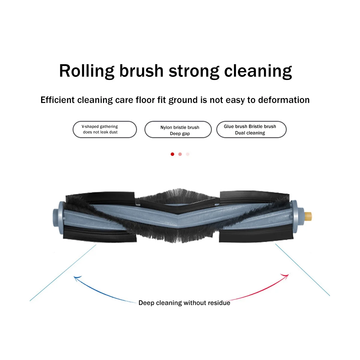 قطع غيار فرشاة دوارة مناسبة لملحقات مكنسة كهربائية روبوتية X1