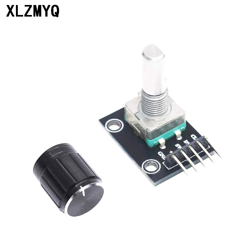 10PCS KY-040 360 Degrees Rotary Encoder Module with Knob Cap 5V Brick Sensor Switch Development Board Module for Arduino DIY Kit